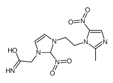 2-[3-[2-(2-methyl-5-nitro-imidazol-1-yl)ethyl]-2-nitro-2H-imidazol-1-y l]acetamide Structure