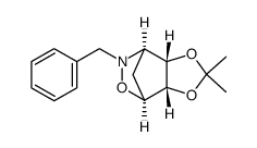 (3aS,4S,7R,7aS)-6-benzyl-2,2-dimethyltetrahydro-4H-4,7-methano[1,3]dioxolo[4,5-d][1,2]oxazine structure