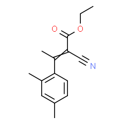 2-BUTENOIC ACID, 2-CYANO-3-(2,4-DIMETHYLPHENYL)-, ETHYL ESTER Structure