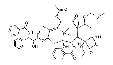 7-((methylthio)methyl)paclitaxel结构式