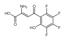 2-amino-3-(2-hydroxy-3,4,5,6-tetrafluorobenzoyl)acrylic acid结构式