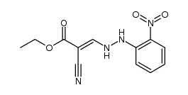 ethyl 3-(2-nitrophenylhydrazino)propeneate Structure