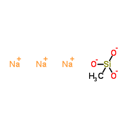 Trisodium methylsilanetriolate Structure
