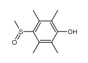 2,3,5,6-tetramethyl-4-(methylsulfinyl)phenol结构式