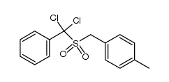 (α,α-Dichlor-benzyl)-(4-methyl-benzyl)-sulfon Structure