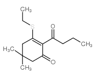 2-butanoyl-3-ethylsulfanyl-5,5-dimethylcyclohex-2-en-1-one Structure