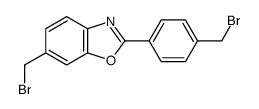 6-(bromomethyl)-2-[4-(bromomethyl)phenyl]-1,3-benzoxazole结构式