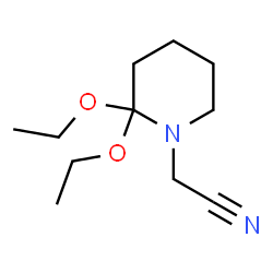 1-Piperidineacetonitrile,2,2-diethoxy-(9CI) picture