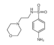 4-amino-N-(2-morpholin-4-ylethyl)benzenesulfonamide结构式