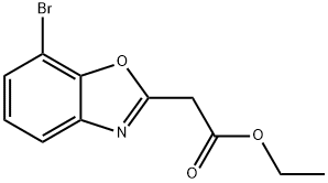 2-(7-溴苯并[d]恶唑-2-基)乙酸乙酯结构式