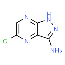 5-Chloro-1H-pyrazolo[3,4-b]pyrazin-3-amine结构式