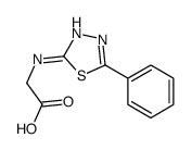 2-[(5-phenyl-1,3,4-thiadiazol-2-yl)amino]acetic acid Structure