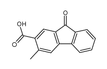 3-methyl-9-oxo-fluorene-2-carboxylic acid结构式