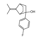 2-(4-fluorophenyl)-7-(propan-2-ylidene)bicyclo[2.2.1]heptan-2-ol Structure