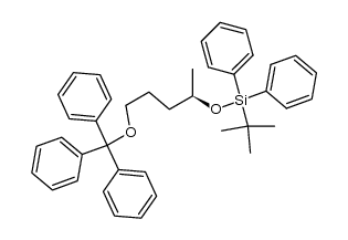 (R)-tert-butyldiphenyl((5-(trityloxy)pentan-2-yl)oxy)silane结构式