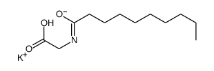 potassium,2-(decanoylamino)acetate结构式