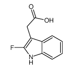 2-(2-fluoro-1H-indol-3-yl)acetic acid结构式