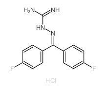 2-[bis(4-fluorophenyl)methylideneamino]guanidine结构式