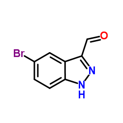 5-Bromo indazole-3-carboxaldehyde Structure