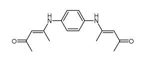 N,N'-bis-(1-methyl-3-oxo-but-1-enyl)-p-phenylenediamine Structure