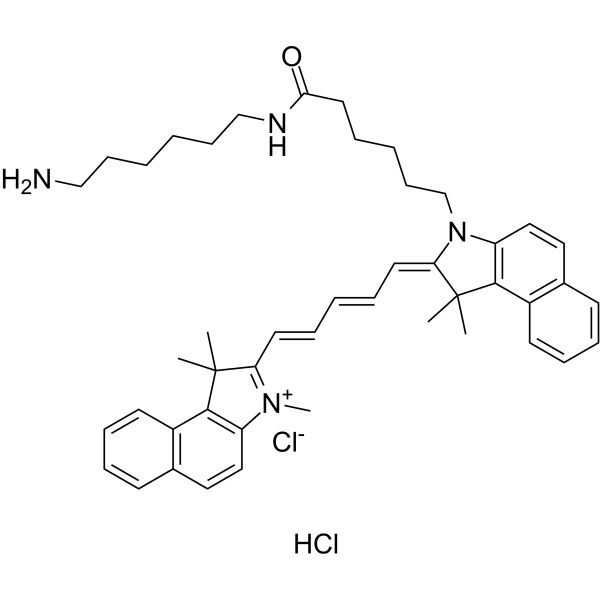 Cyanine5.5 amine结构式