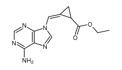 (Z)-9-[(2-carbethoxycyclopropylidene)methyl]adenine结构式
