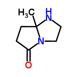 7A-METHYL-HEXAHYDRO-PYRROLO[1,2-A]IMIDAZOL-5-ONE结构式
