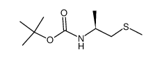 Carbamic acid, [(1S)-1-methyl-2-(methylthio)ethyl]-, 1,1-dimethylethyl ester结构式