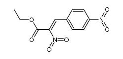 1-nitro-2-(4-nitrophenyl)-1-ethoxycarbonylethene Structure