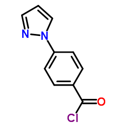 4-(1H-吡唑-1-基)苯甲酰氯结构式