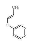 Benzene,(1-propen-1-ylthio)- Structure