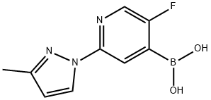 5-Fluoro-2-(3-methyl-1H-pyrazol-1-yl)pyridine-4-boronic acid图片