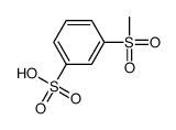 3-methylsulfonylbenzenesulfonic acid Structure