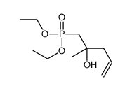 1-diethoxyphosphoryl-2-methylpent-4-en-2-ol结构式