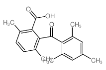 Benzoic acid,3,6-dimethyl-2-(2,4,6-trimethylbenzoyl)-结构式