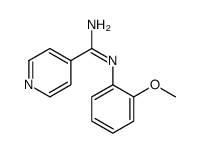 N'-(2-methoxyphenyl)pyridine-4-carboximidamide结构式