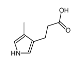 3-(4-methyl-1H-pyrrol-3-yl)propanoic acid结构式