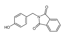 2-[(4-hydroxyphenyl)methyl]isoindole-1,3-dione结构式