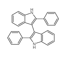 3,3'-Bi-1H-indole,2,2'-diphenyl-结构式
