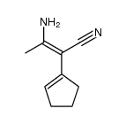 3-amino-2-(1-cyclopenten-1-yl)-2-butenenitrile Structure