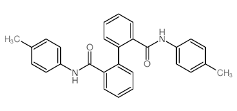 [1,1'-Biphenyl]-2,2'-dicarboxamide,N2,N2'-bis(4-methylphenyl)- Structure