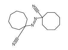 1,1'-Azobis(cyclooctanecarbonitrile)结构式