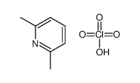 2,6-dimethylpyridine,perchloric acid Structure