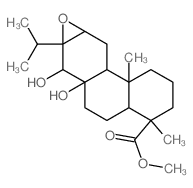 methyl 8,14-dihydroxy-12,13-epoxyabietan-18-oate Structure