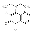5,6-Quinolinedione,7-chloro-8-(diethylamino)-结构式