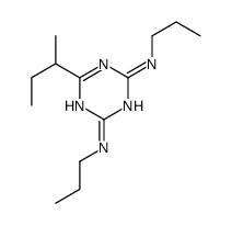 6-butan-2-yl-2-N,4-N-dipropyl-1,3,5-triazine-2,4-diamine结构式