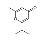 4H-Pyran-4-one,2-methyl-6-(1-methylethyl)-(9CI)结构式