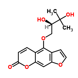 Oxypeucedanin hydrate structure