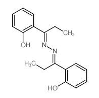 1-Propanone,1-(2-hydroxyphenyl)-, 2-[1-(2-hydroxyphenyl)propylidene]hydrazone structure