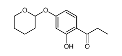 1-[2-hydroxy-4-(oxan-2-yloxy)phenyl]propan-1-one结构式